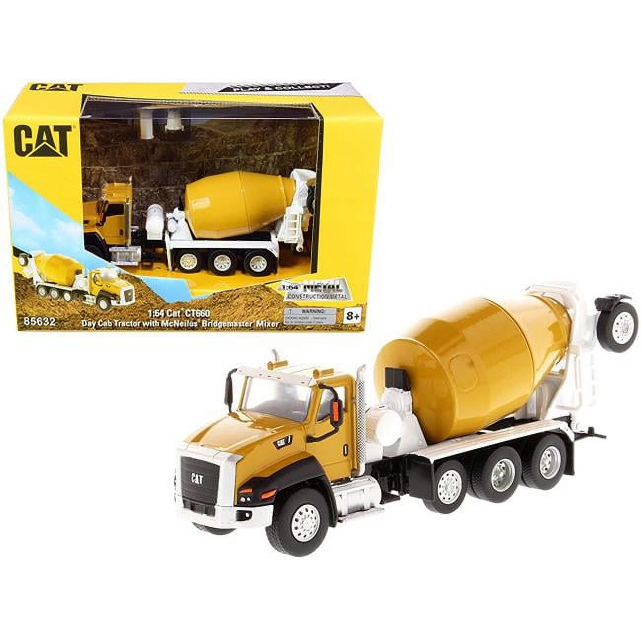 Picture of DieCast Masters 85632 Series 0.16 4 Diecast Model for CAT Caterpillar CT660 Day Cab Tractor with McNeilus Bridgemaster Concrete Mixer Play & Collect
