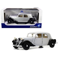 Picture of Solido S1800904 1-18 Diecast Model Car for Citroen Traction 11CV&#44; Silver & Black