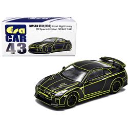 Picture of Era Car NS20GTRRF43 0.16 4 Diecast Model Car for Nissan GT-R R35 Right Hand Drive Smart Night Livery Black with Yellow Stripes 1st Special Edition