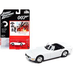Picture of Johnny Lightning JLPC002-JLSP125 Series 0.16 4 Diecast Model Car for 1967 Toyota 2000GT Convertible White James Bond 007 You Only Live Twice 1967 Movie Pop Culture