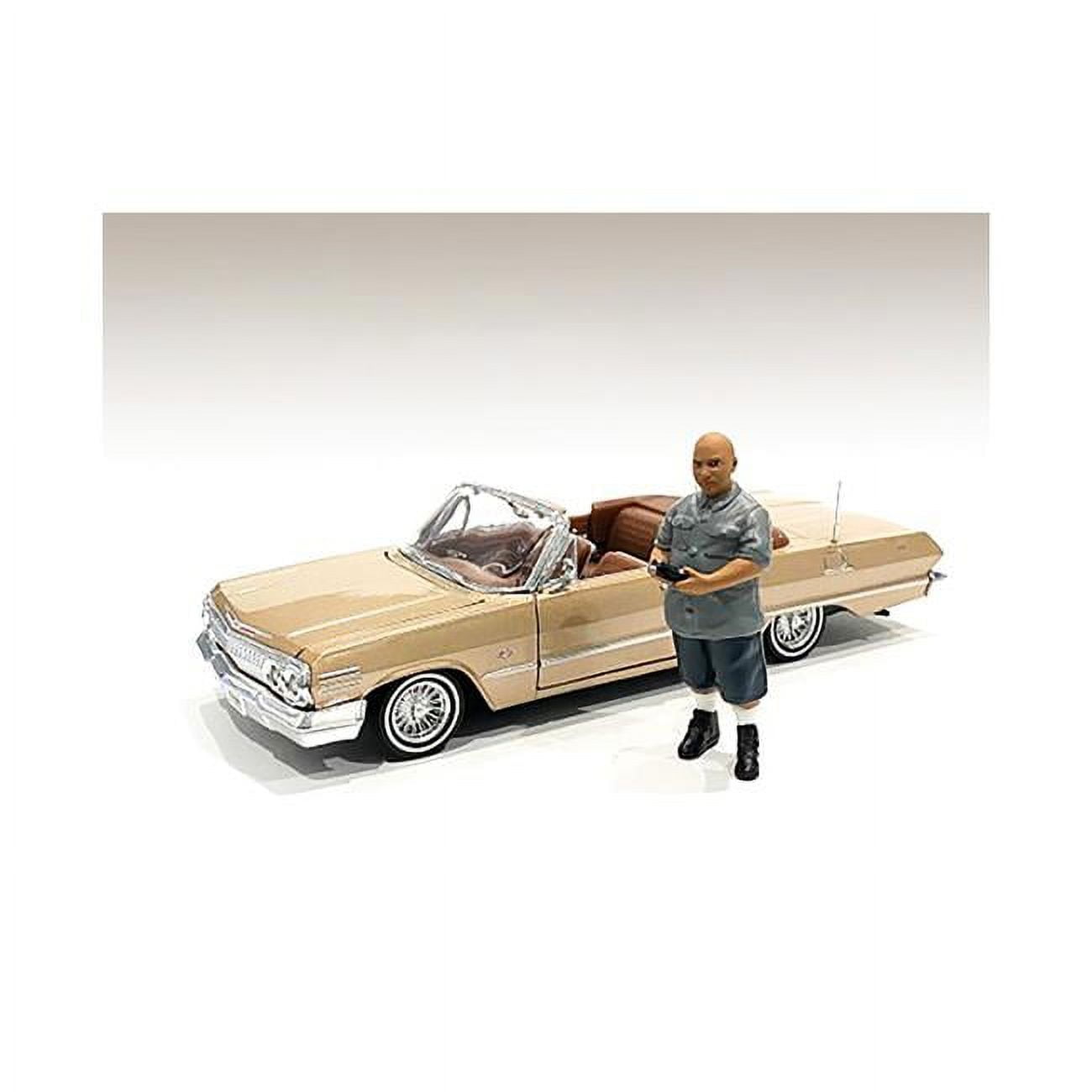 Picture of American Diorama 76273 4 in. Lowriderz Figurine I for 1 by 18 Scale Models, Gray