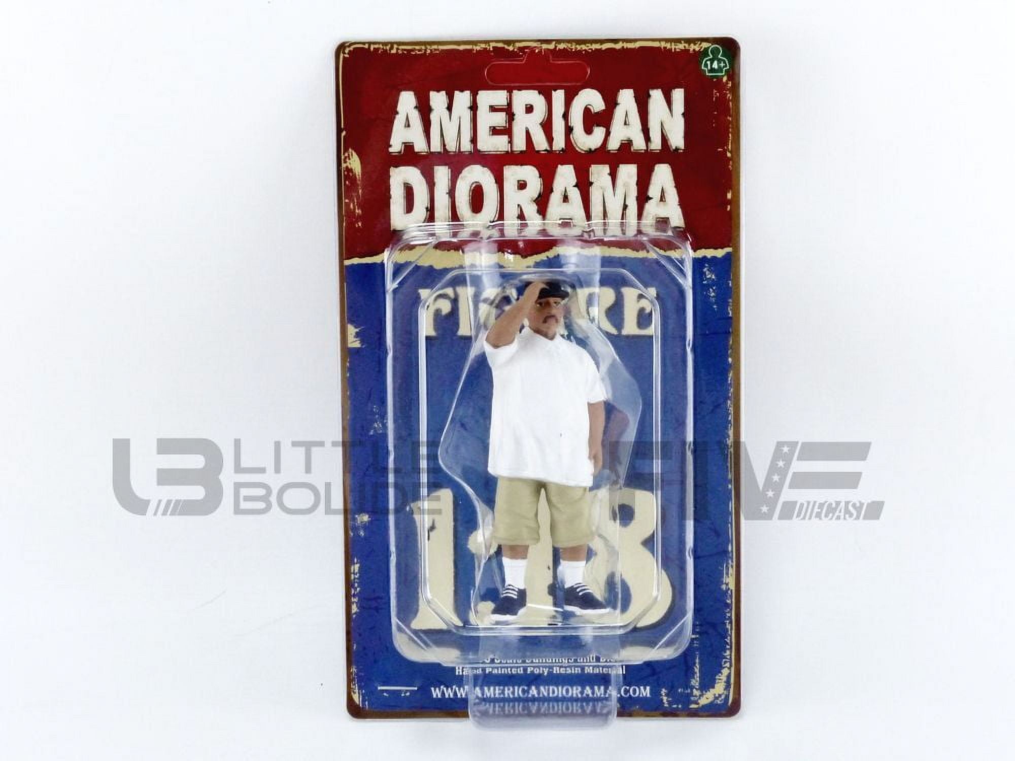 Picture of American Diorama 76274 4 in. Lowriderz Figurine II for 1 by 18 Scale Models&#44; Beige & Tan