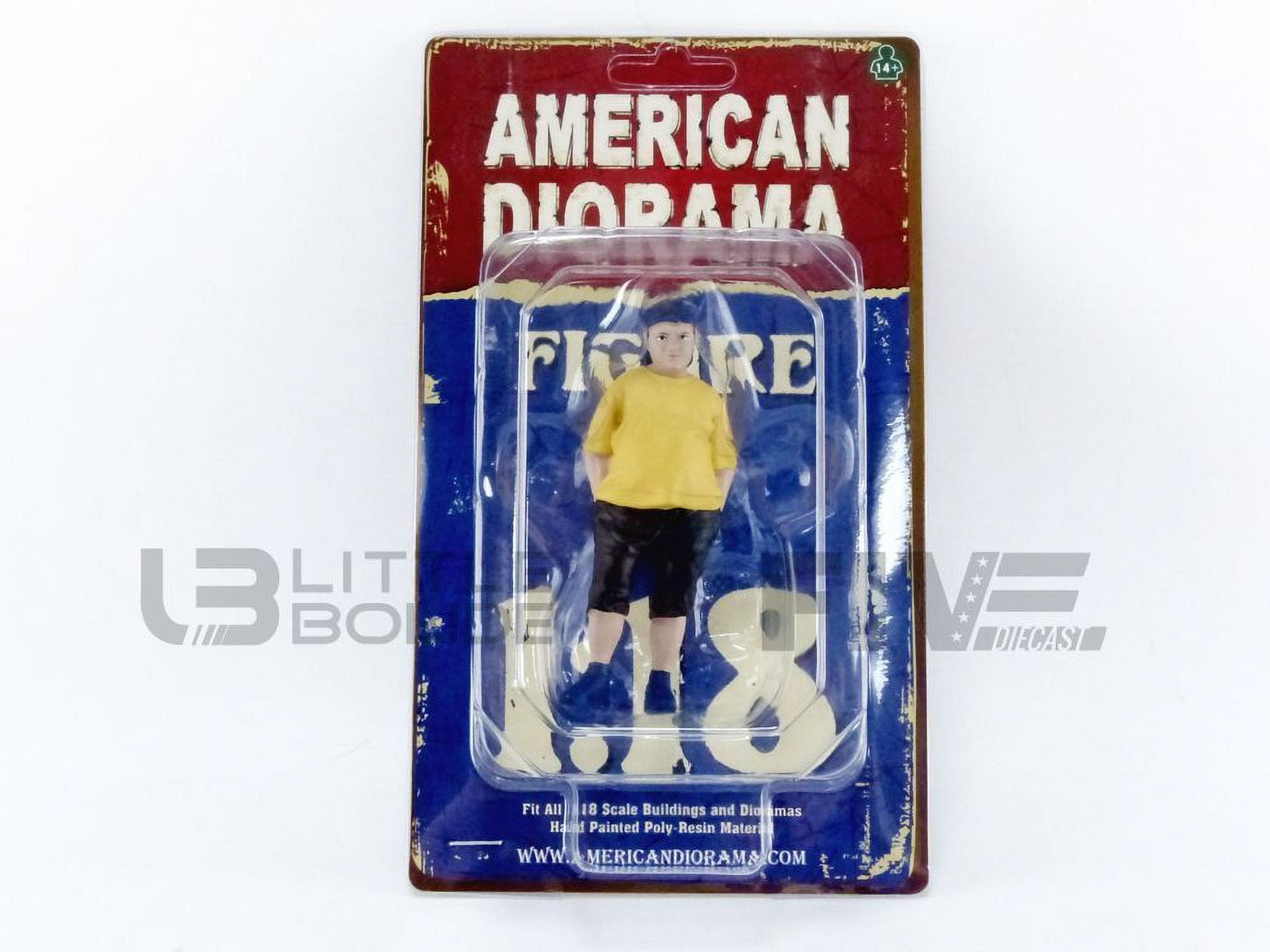Picture of American Diorama 76278 1 in. Car Meet Figurine II for 1 by 18 Scale Models&#44; Black & Yellow