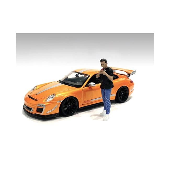 Picture of American Diorama 76282 1 in. Car Meet Figurine VI for 1 by 18 Scale Models, Black