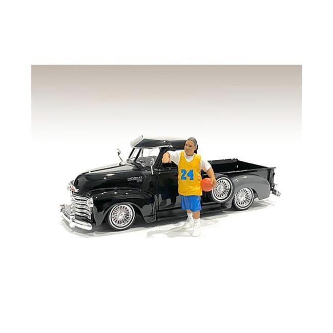Picture of American Diorama 76375 3 in. Lowriderz Figurine III for 1 by 24 Scale Models&#44; Yellow & Blue