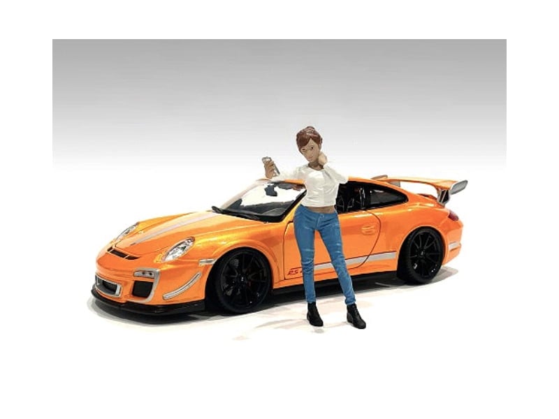 Picture of American Diorama 76377 1 in. Car Meet Figurine I for 1 by 24 Scale Models&#44; Blue & White