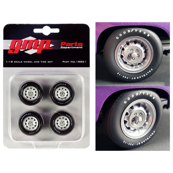 Picture of GMP 18861 1.375 in. Muscle Car Rally Wheels & Tires 1 by 18 for 1970 Dodge Coronet Super Bee - 4 Piece