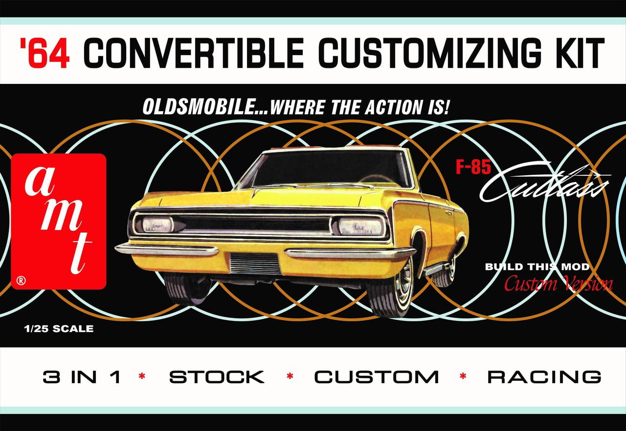 1200 Convertible 3-in-1 Skill 2 Model Kit 1 by 25 Scale Model for 1964 Oldsmobile Cutlass F-85