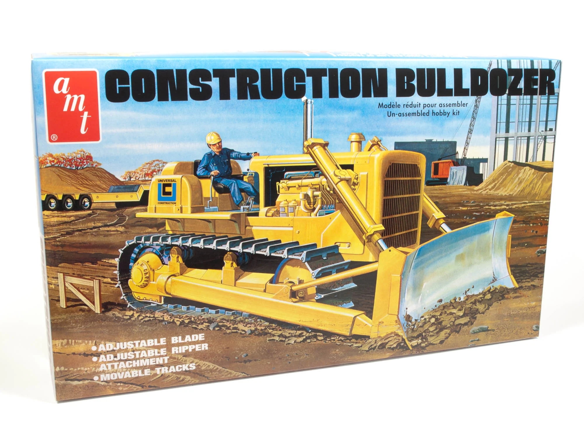 Picture of AMT AMT1086 Construction Bulldozer Skill 3 Model Kit 1 by 25 Scale Model Car