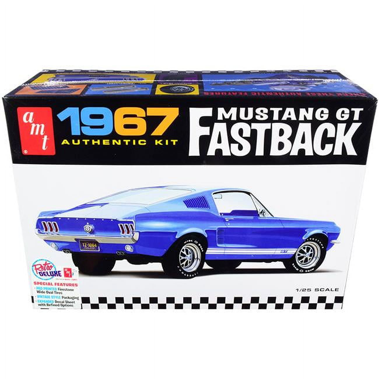 1241 Fastback Skill 2 Model Kit 1 by 25 Scale Model for 1967 Ford Mustang GT