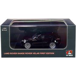 LCD64001bk Land Rover Range Rover Velar First Edition with Sunroof Black Metallic 1-64 Scale Diecast Model Car -  LCD Models