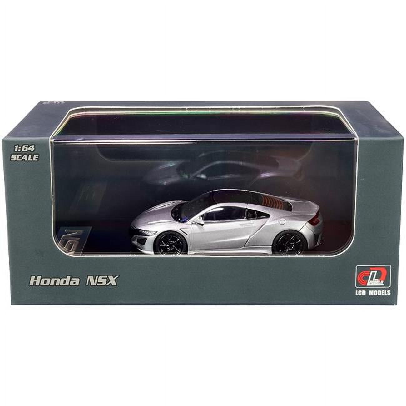 LCD64004s Honda NSX Silver Metallic with Carbon Top 1-64 Scale Diecast Model Car -  LCD Models