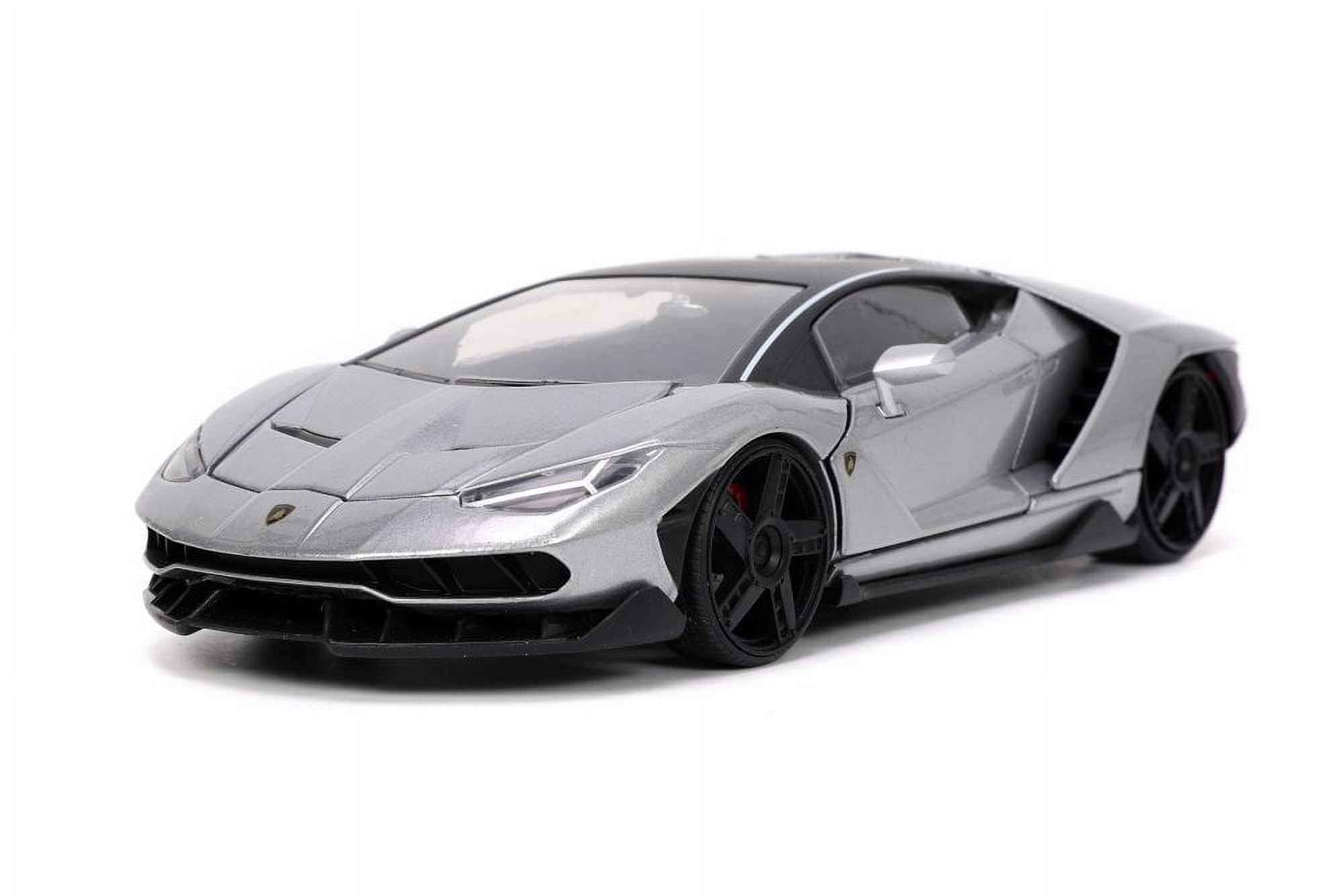 Lamborghini Centenario Gray Metallic with Black Top Hyper-Spec Series 1-24 Scale Diecast Model Car