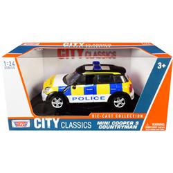 79751 Mini Cooper S Countryman Police City Classics Series 1-24 Scale Diecast Model Car -  MOTORMAX