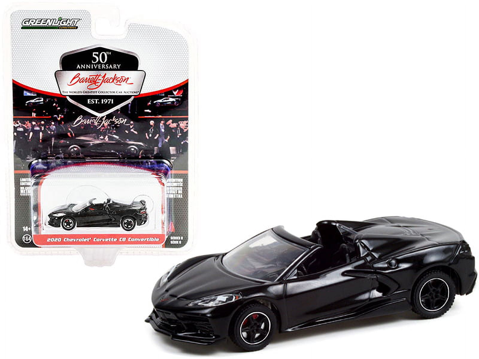 2.75 in. 1-64 Scale Corvette Convertible Interior 1967 Chevrolet Diecast Model Car, Black & Red