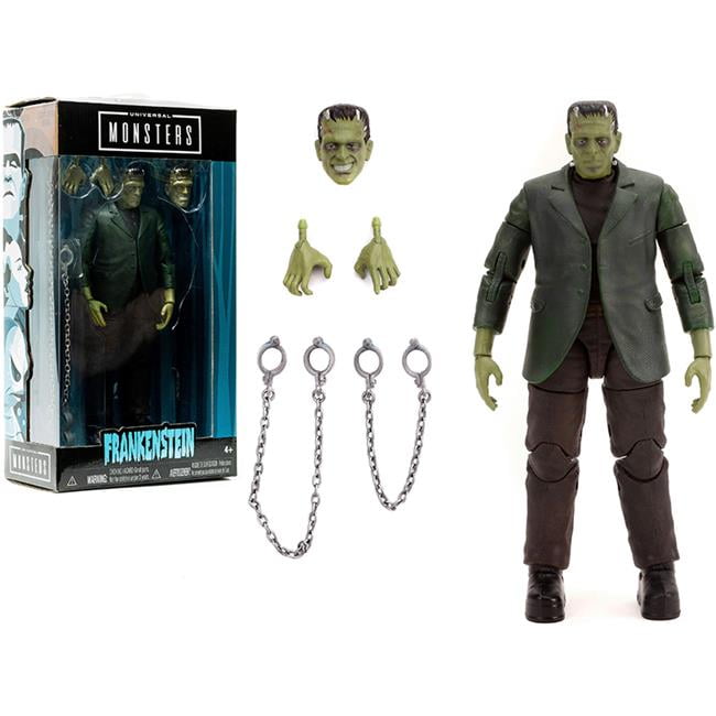 Picture of Jada 31958 7 in. Frankenstein 7 Moveable Figurine with Chains & Alternate Head & Hands Universal Monsters