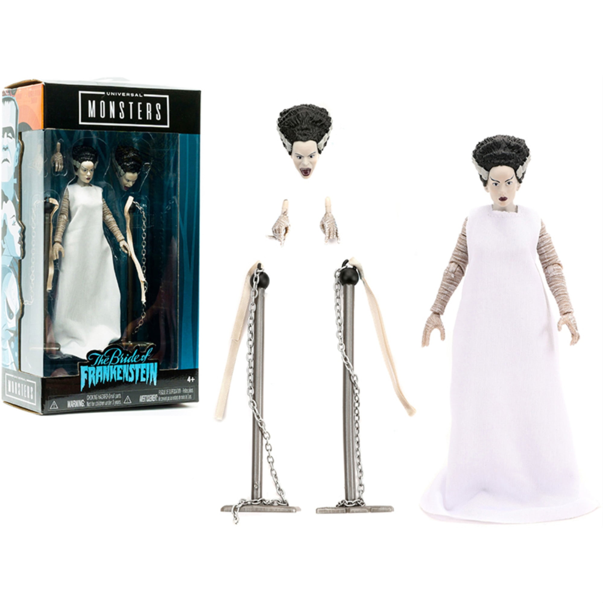 Picture of Jada 31960 6 in. The Bride of Frankenstein 6 Moveable Figurine with Chains & Alternate Head & Hands Universal Monsters