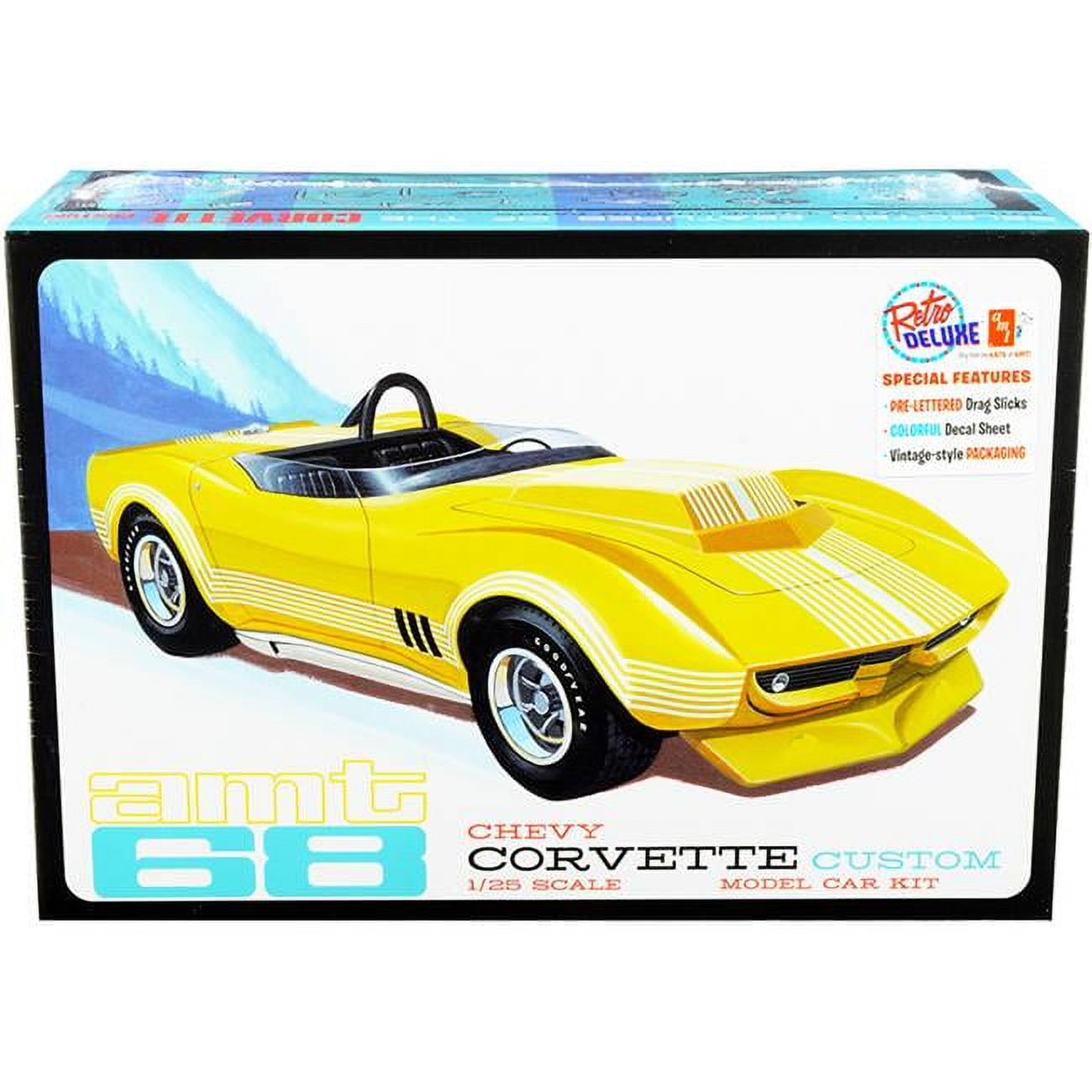 1236 1-25 Scale 1968 Chevrolet Corvette Custom Skill 2 Model Kit