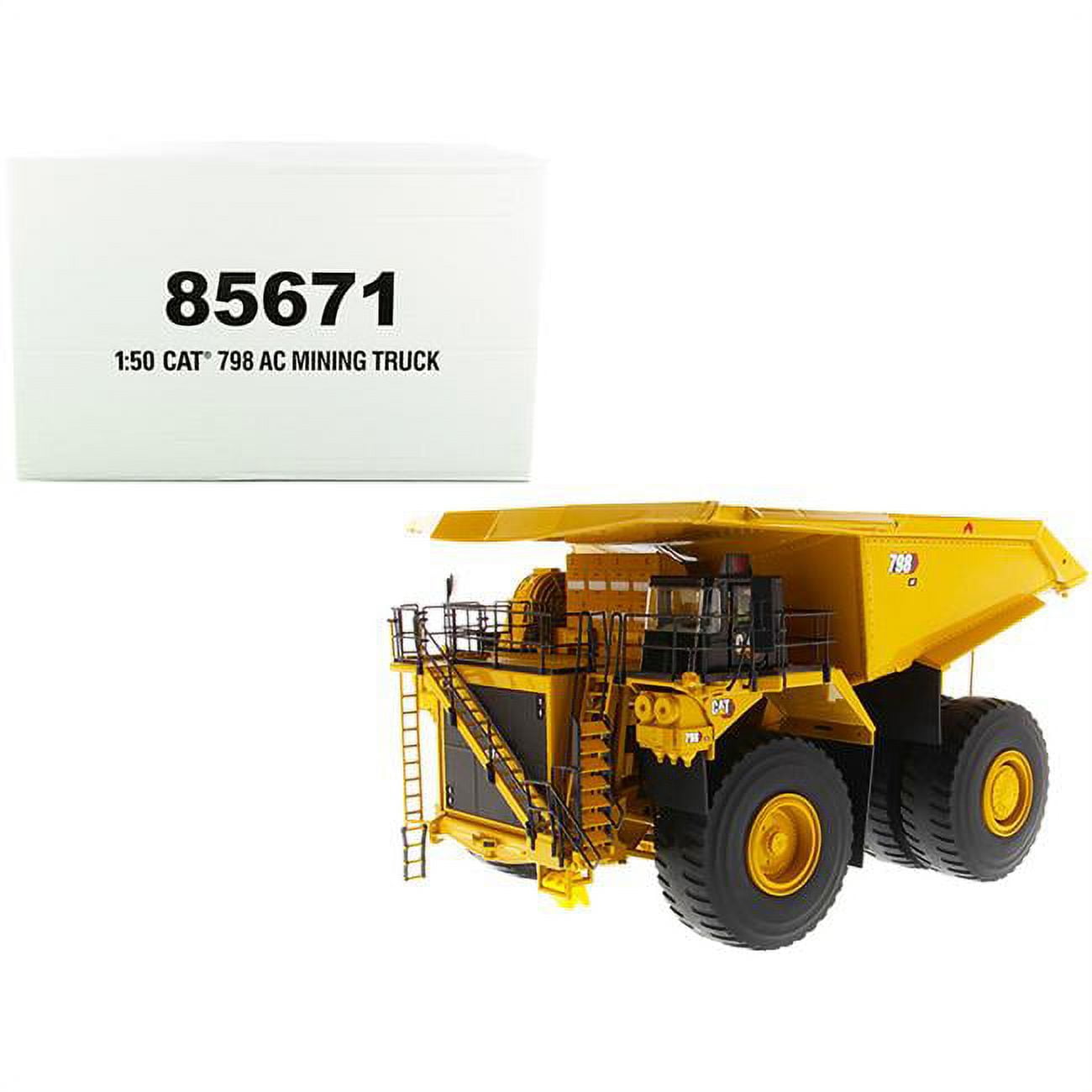 85671 1-50 Scale Diecast High Line Series Cat Caterpillar 798 AC Model Mining Truck -  DIECAST MASTERS