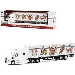 Picture of Greenlight 30194 1-64 Diecast Hobby Exclusive 2019 Mack Anthem 18-Wheeler Model Tractor-Trailer with Graphics Norman Rockwell&#44; White