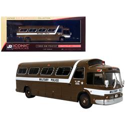 87-0289 1-87 Scale 1966 GM PD4107 Buffalo Coach Bus USA Army Military Police Destination Fort Dix Vintage Bus & Motorcoach Diecast Model -  Diecast Dropshipper