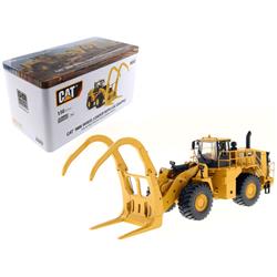 1-50 Scale CAT Caterpillar 988K Wheel Loader with Grapple with Operator High Line Series Diecast Model