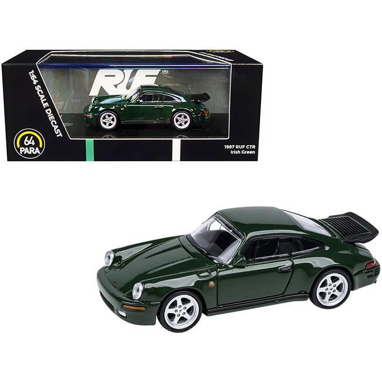 1-64 Scale 1987 RUF CTR Irish Diecast Model Car, Green