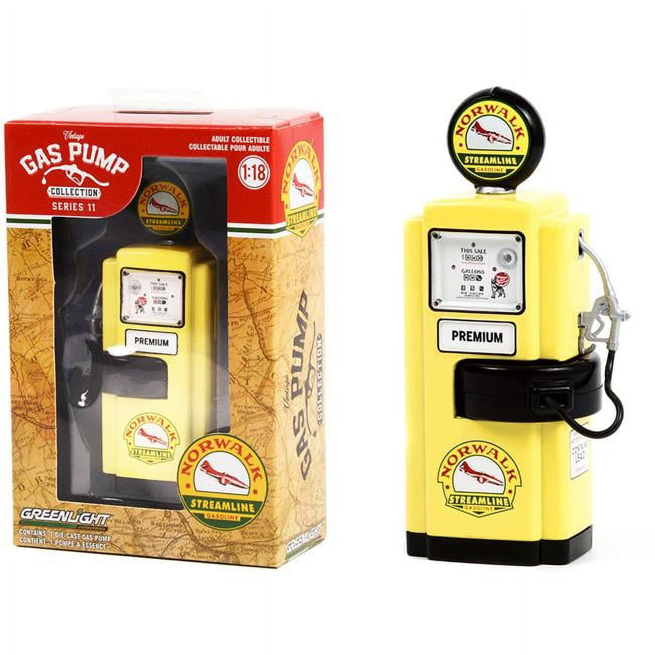 1-18 Scale Diecast Replica of 1948 Wayne 100 Gas Pump Norwalk Gasoline Vintage Gas Pumps Series 11 Die Cast Replica, Yellow & Black -  ThinkandPlay, TH3477167