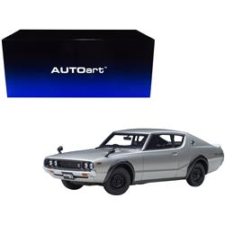 AA77471 1-18 Scale Nissan Skyline 2000 Gtr Model Car, Metallic Silver
