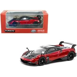 2.75 in. 1-64 Scale Diecast Pagani Huayra Bc Rosso Dubai Global64 Series Die Cast Model with Stripe, Metallic Red, Black & Silver -  Toyopia, TO3471567