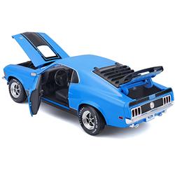 Maisto 31453bl Blue with Black Stripes Special Edition 1 by 18 Scale Diecast Model Car for 1970 Ford Mustang Mach 1 428 -  Maisto International Inc