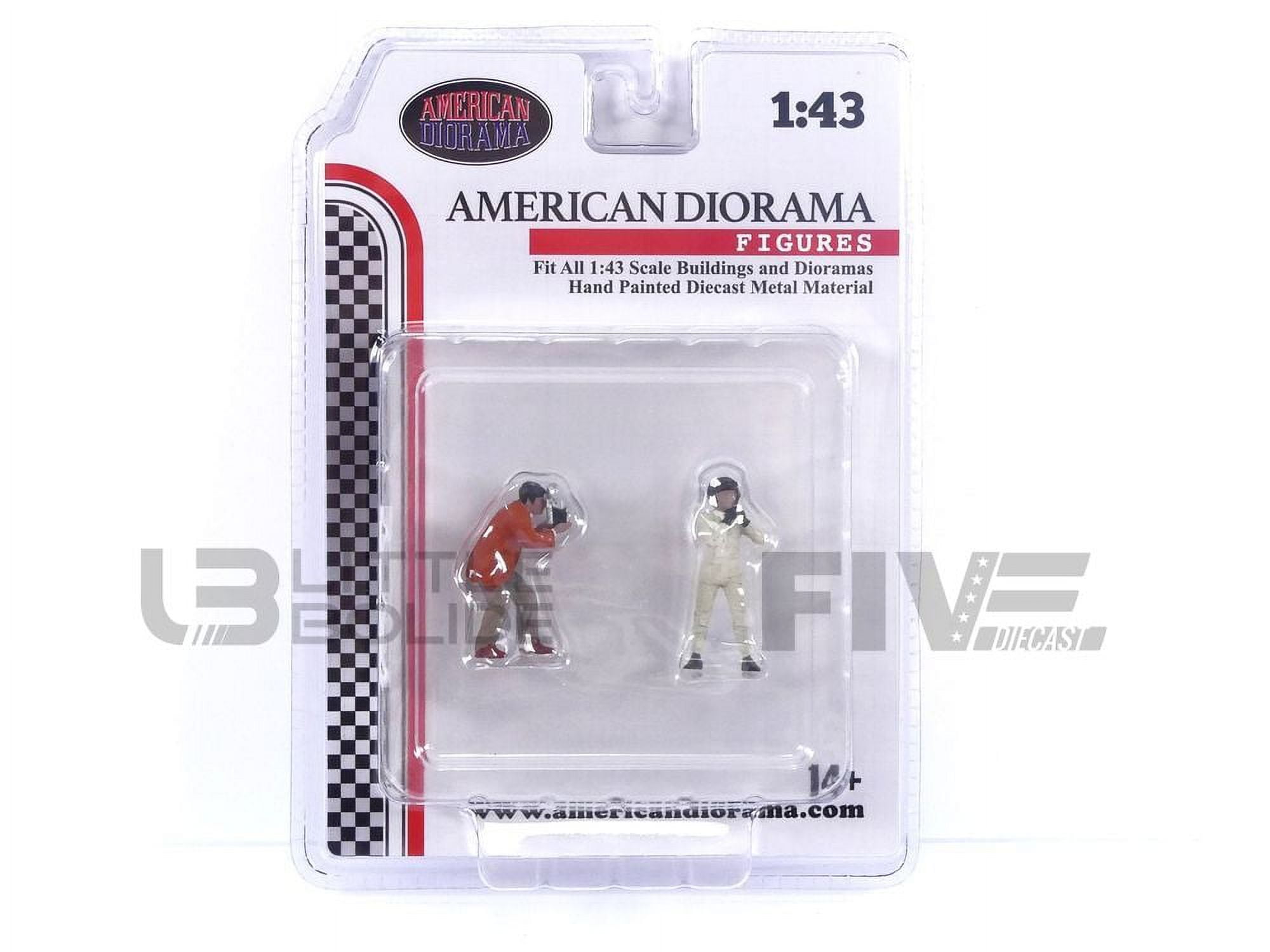 Picture of American Diorama 38360 Race Day Two Diecast Figures Set 2 for 1 by 43 Scale Models
