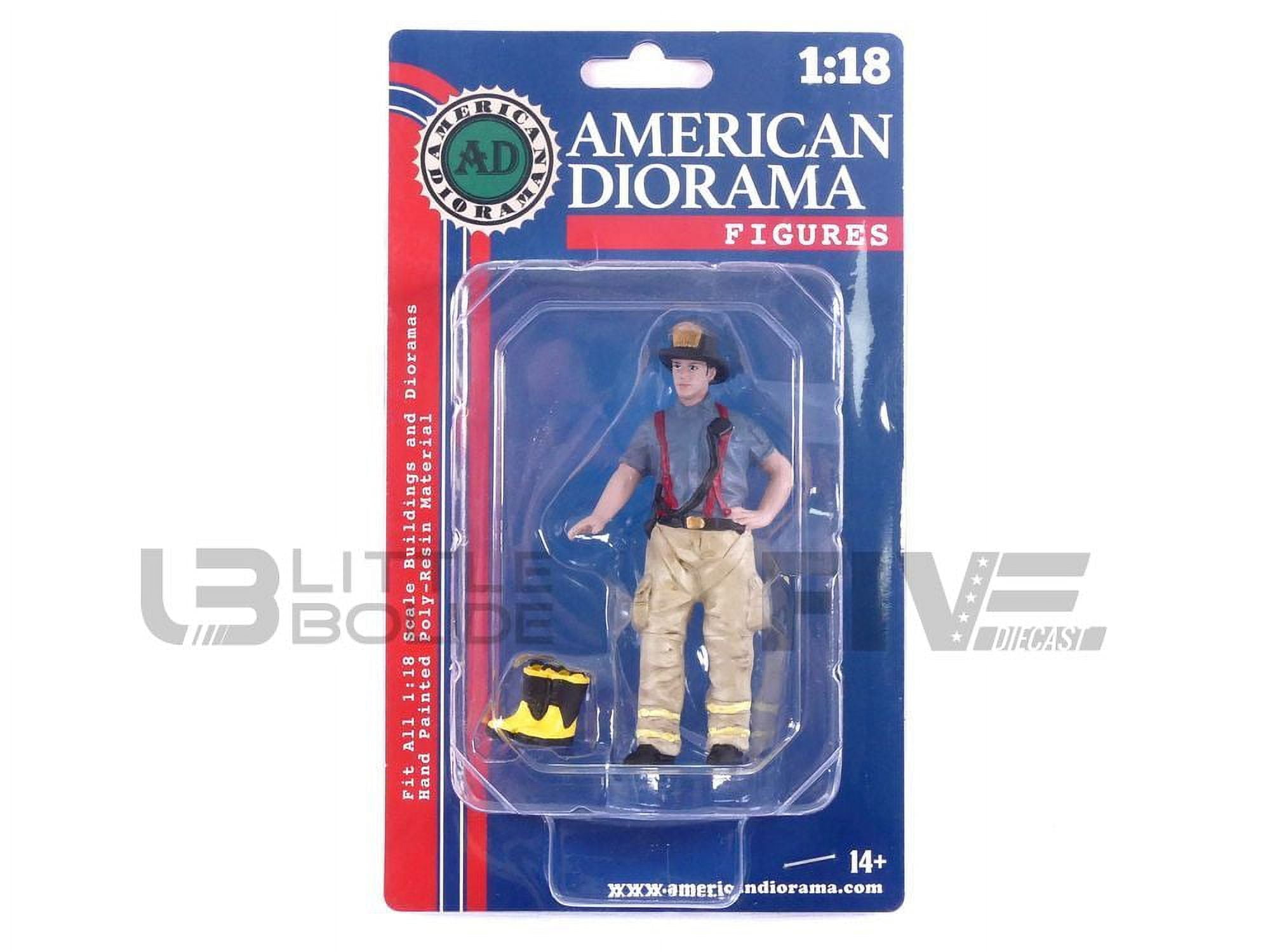 Picture of American Diorama AD76319 Firefighters Getting Ready Figure with Boots Accessory for 1 by 18 Scale Models