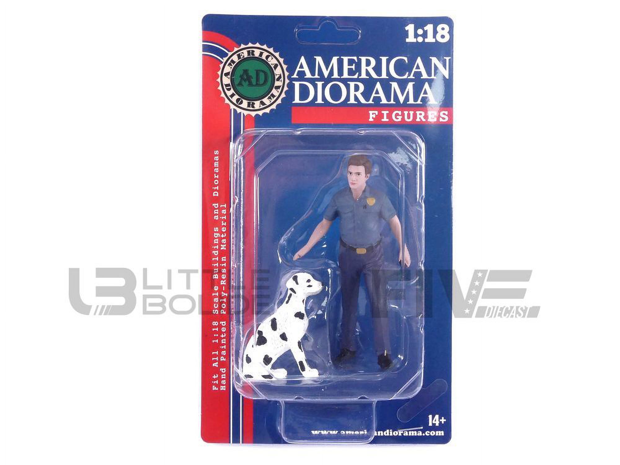 Picture of American Diorama 76320 Firefighters Fire Dog Training Figures for 1 by 18 Scale Models