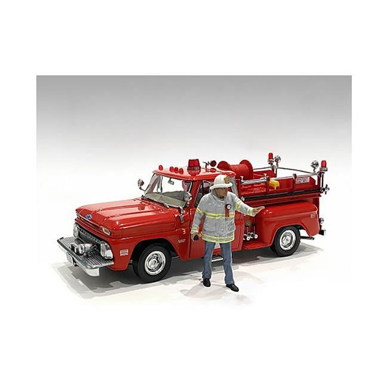 Picture of American Diorama AD76318 Firefighters Fire Captain Figure for 1 by 18 Scale Models