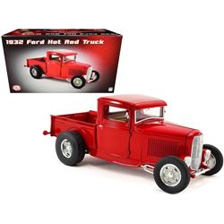 Picture of ACME A1804100 Red Limited Edition to 1722 Pieces Worldwide 1 by 18 Scale Diecast Model Car for 1932 Ford Hot Rod Pickup Truck