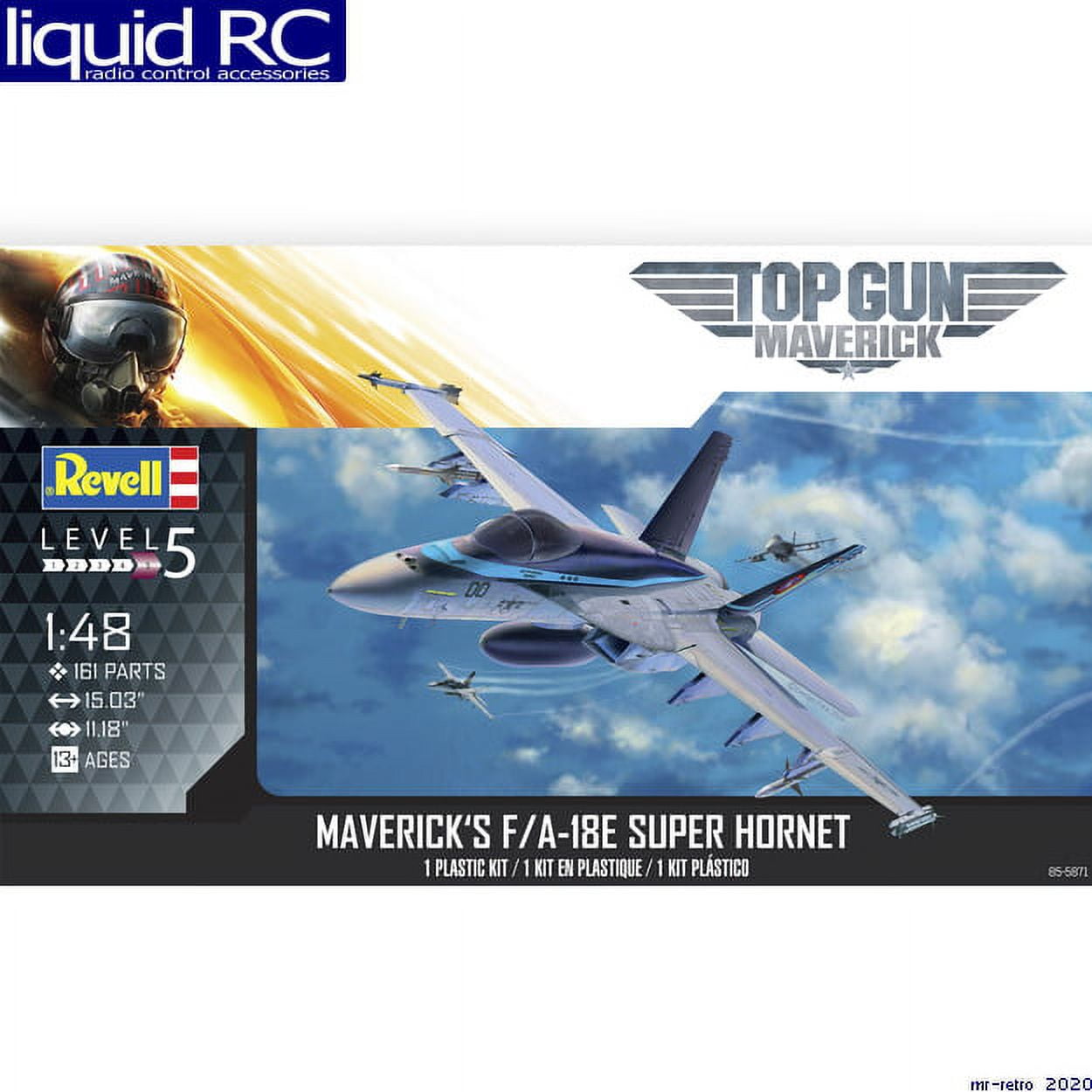 Level 5 Model Kit - 1 by 48 Scale Model for Mavericks FA-18E Super Hornet Jet Top Gun Maverick Movie -  Revell, RE1130090