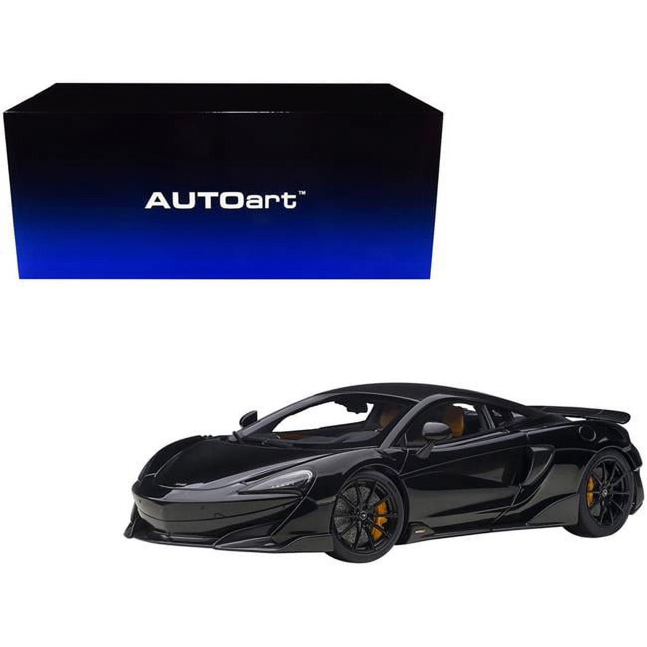 76081 Onyx Black & Carbon 1 by 18 Scale Model Car for McLaren 600LT -  AUTOART