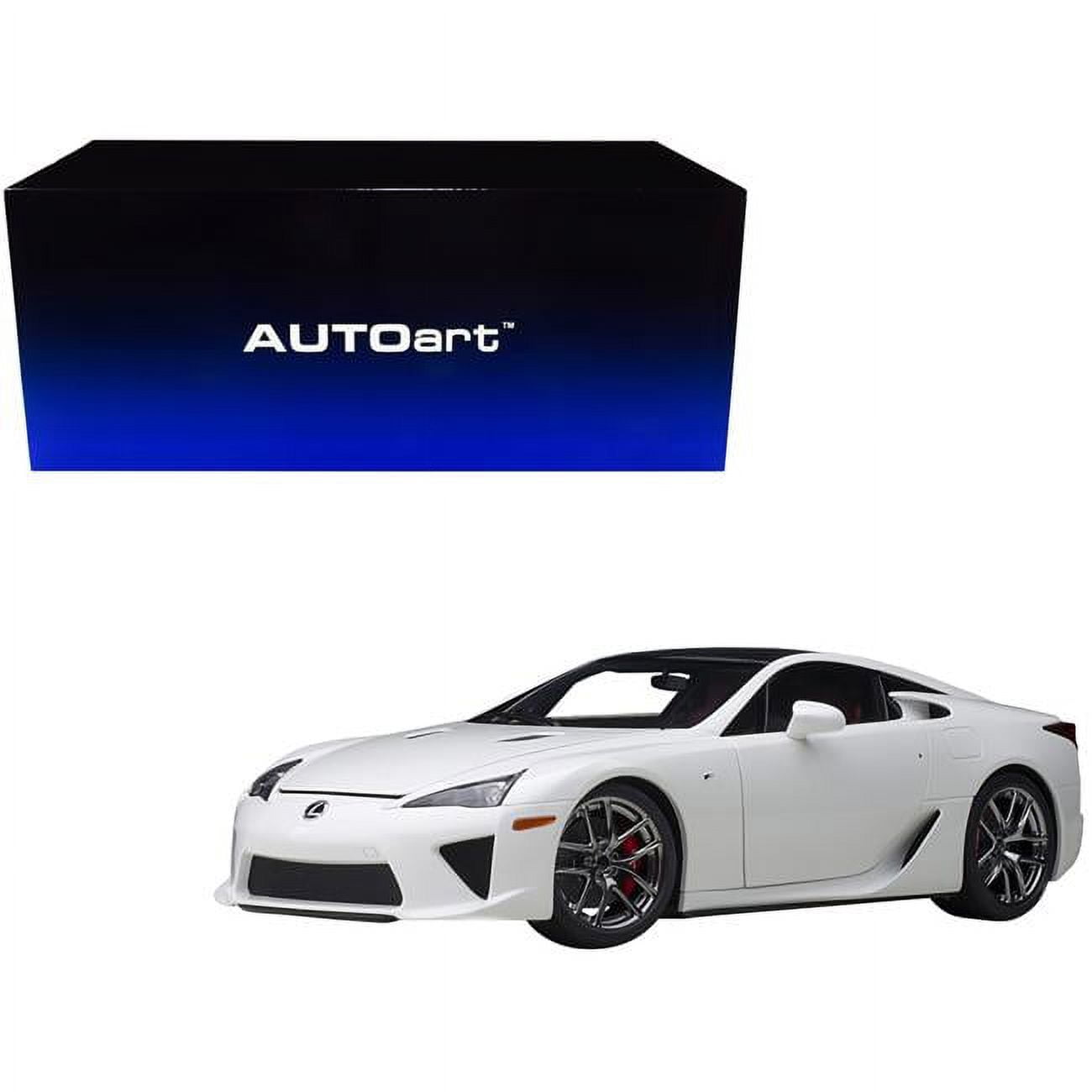 Whitest White with Carbon Top 1 by 18 Scale Model Car for Lexus LFA