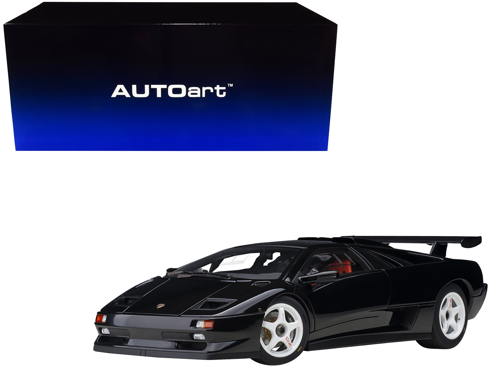 Deep Black 1 by 18 Scale Model Car for Lamborghini Diablo SV-R