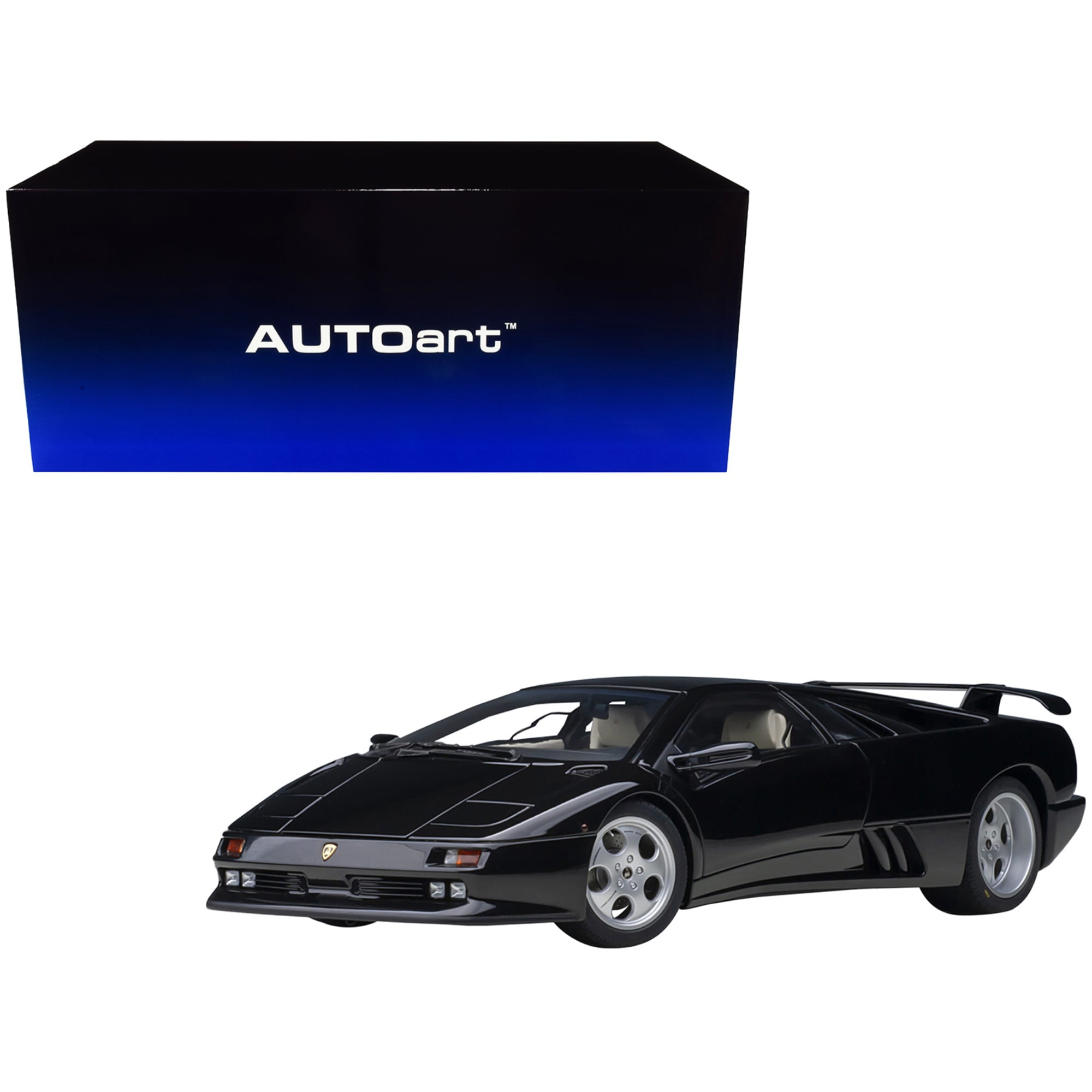 79159 Deep Black Metallic 1 by 18 Scale Model Car for Lamborghini Diablo SE30