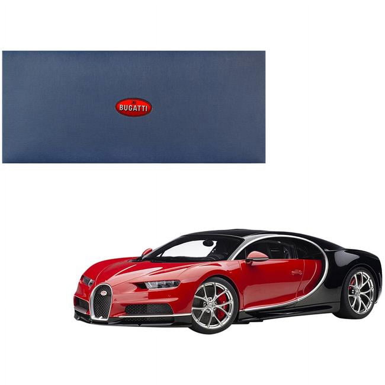 Picture of Autoart 12113 Italian Red & Nocturne Black 1 by 12 Scale Model Car for Bugatti Chiron