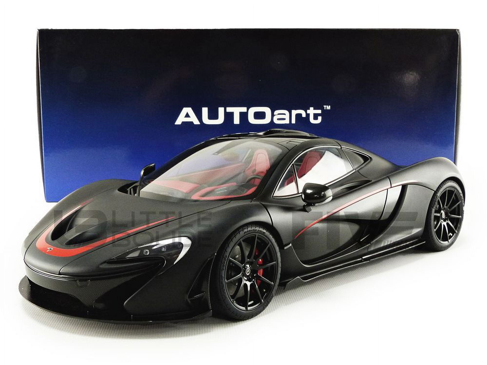 Picture of Autoart 12241 Matte Black with Red Accents 1 by 12 Scale Model Car for Mclaren P1