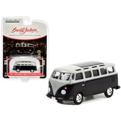 Black & Gray with Silver Stripes Barrett Jackson Scottsdale Edition Series 9 1 by 64 Scale Diecast Model Car for 1962 Volkswagen Type 2 Custom Bus -  GreenLight, 37250A