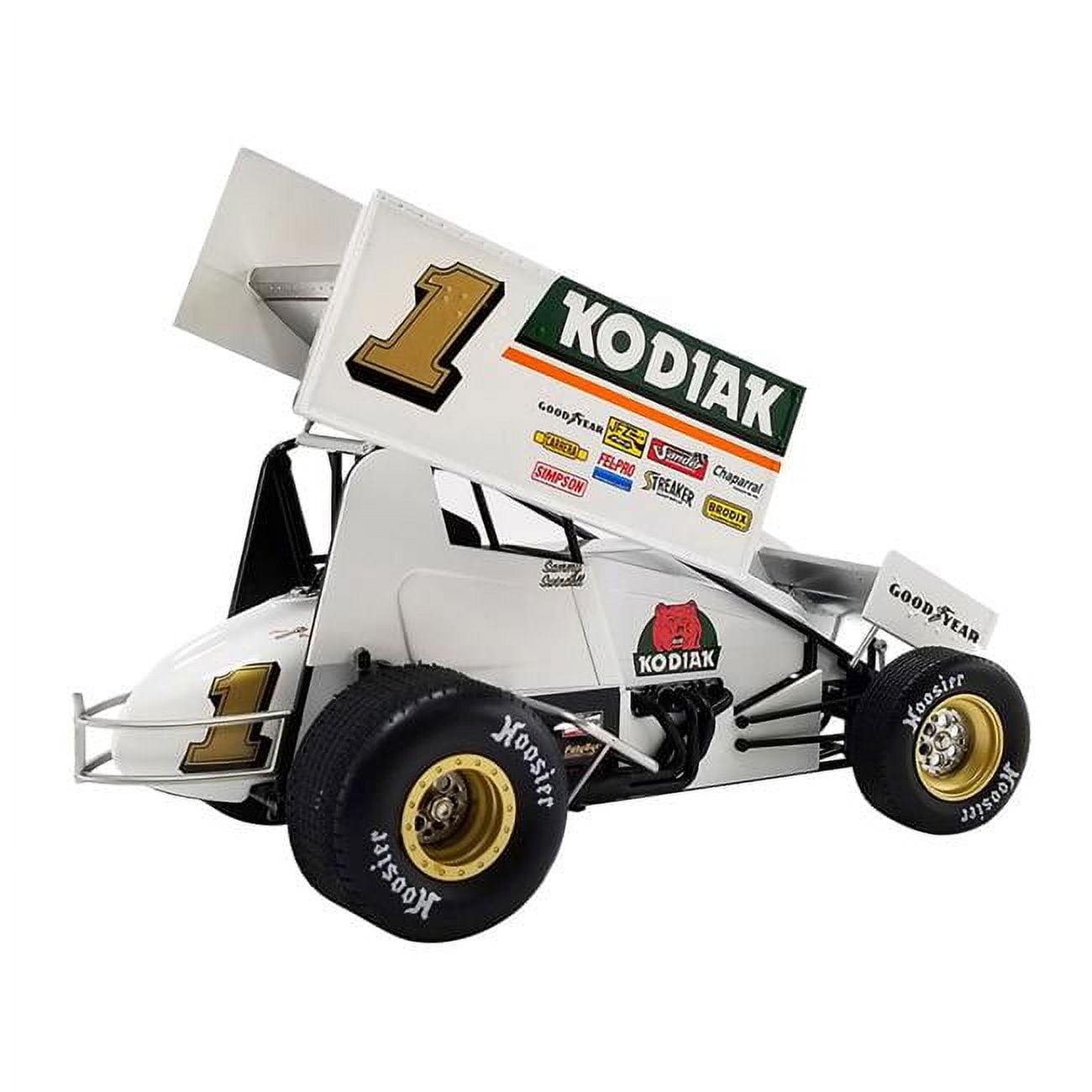 Picture of ACME A1809524 Winged Sprint Car No.1 Sammy Swindell Kodiak Special National Sprint Car Hall of Fame & Museum World of Outlaws 1 by 18 Scale Diecast Model Car