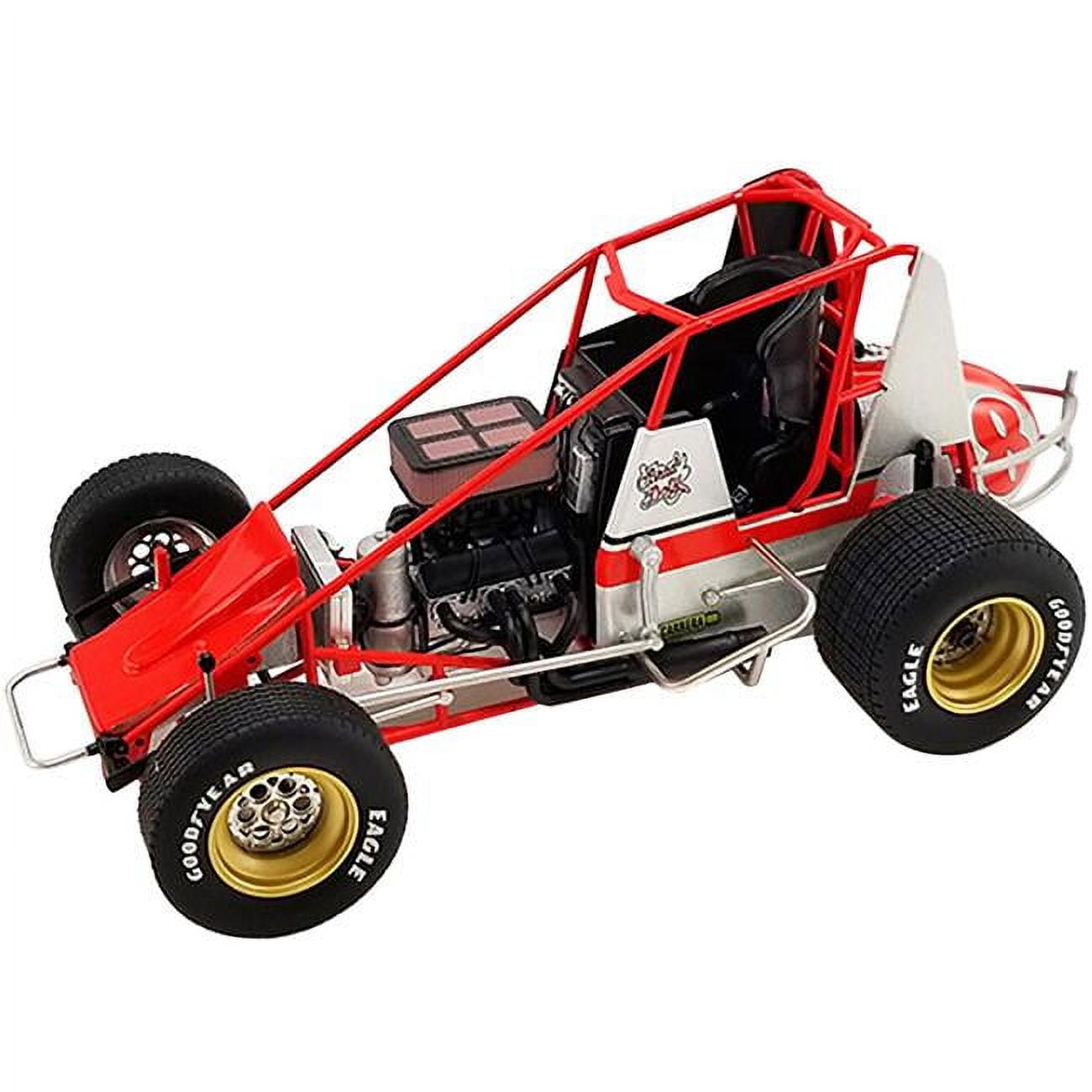 Picture of ACME A1809525 Winged Sprint Car No.18 Brad Doty Coors Light National Sprint Car Hall of Fame & Museum World of Outlaws 1 by 18 Scale Diecast Model Car
