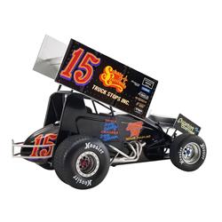 Picture of ACME A1809523 Stops First 410 Sprint Win Northern Outlaw Sprint Association 1 by 18 Scale Diecast Model Car for Winged Sprint Car No.15 Donny Schatz Schatz Crossroads Truck