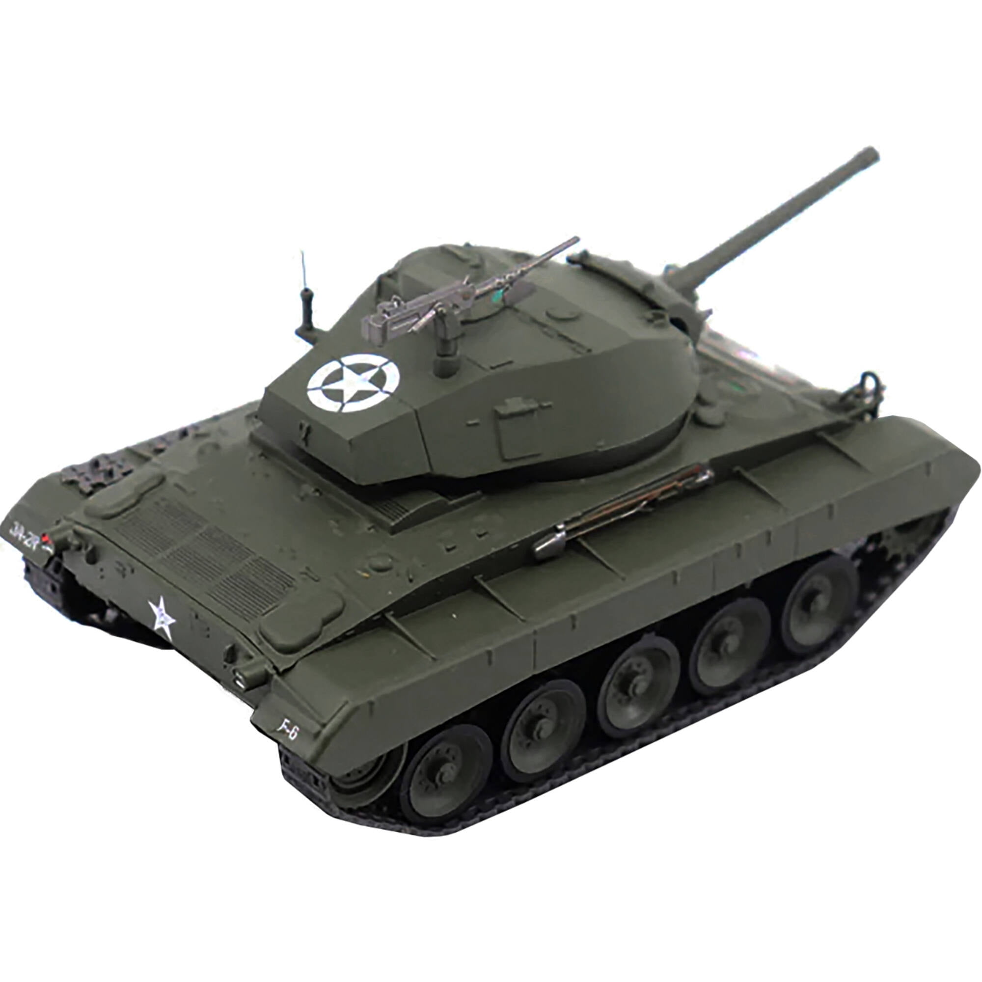 Picture of AFVs of WWII 23190-45 M24 Chaffee Light Tank Rita Hayworth USA 2nd Cavalry Reconnaissance Squadron Germany 1945 1 by 43 Scale Diecast Model Car