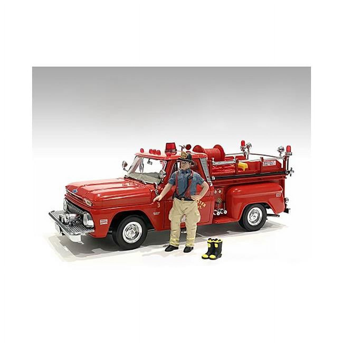 Picture of American Diorama 76419 Firefighters Getting Ready Figure with Boots Accessory for 1 by 24 Scale Models