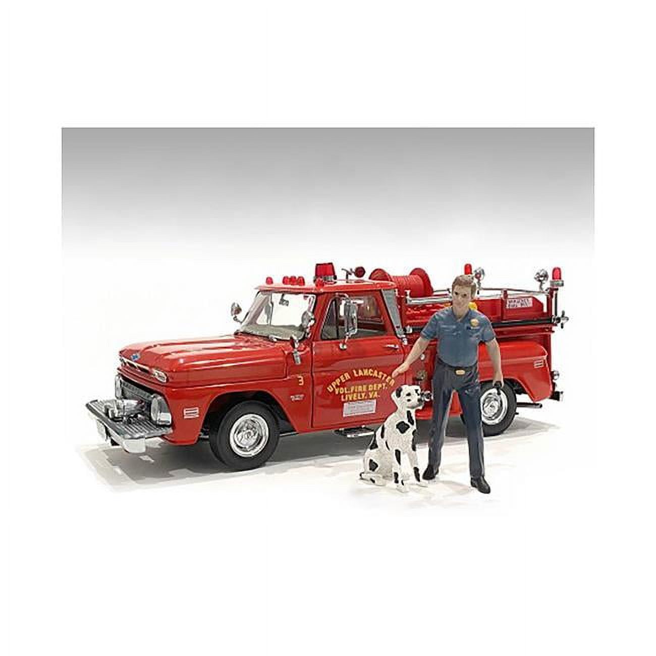 Picture of American Diorama AD76420 Firefighters Fire Dog Training Figures for 1 by 24 Scale Models